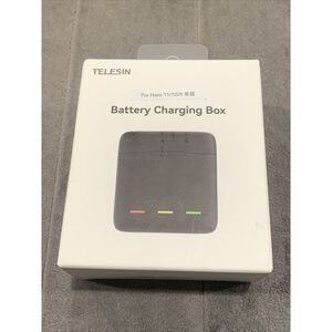 TELESIN LED Light Battery Charger Charging Box For‎ GoPro Hero 10/9 Accessories